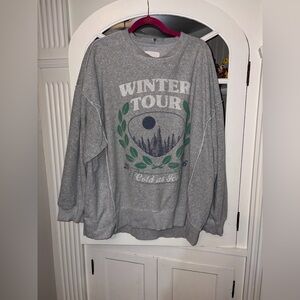 Aerie Gray Crewneck Sweater